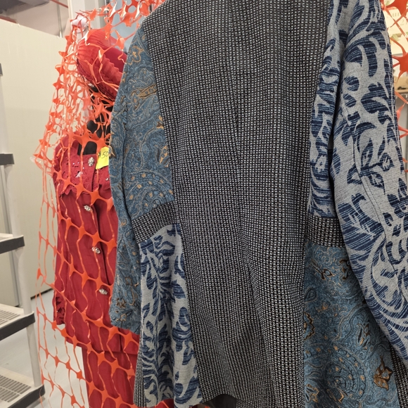 VENUS Multicolor Patchwork Blazer - Picture 2 of 2